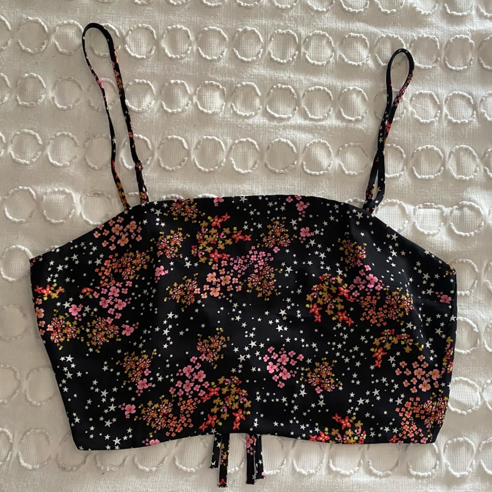 Crop Top - floral & stars
